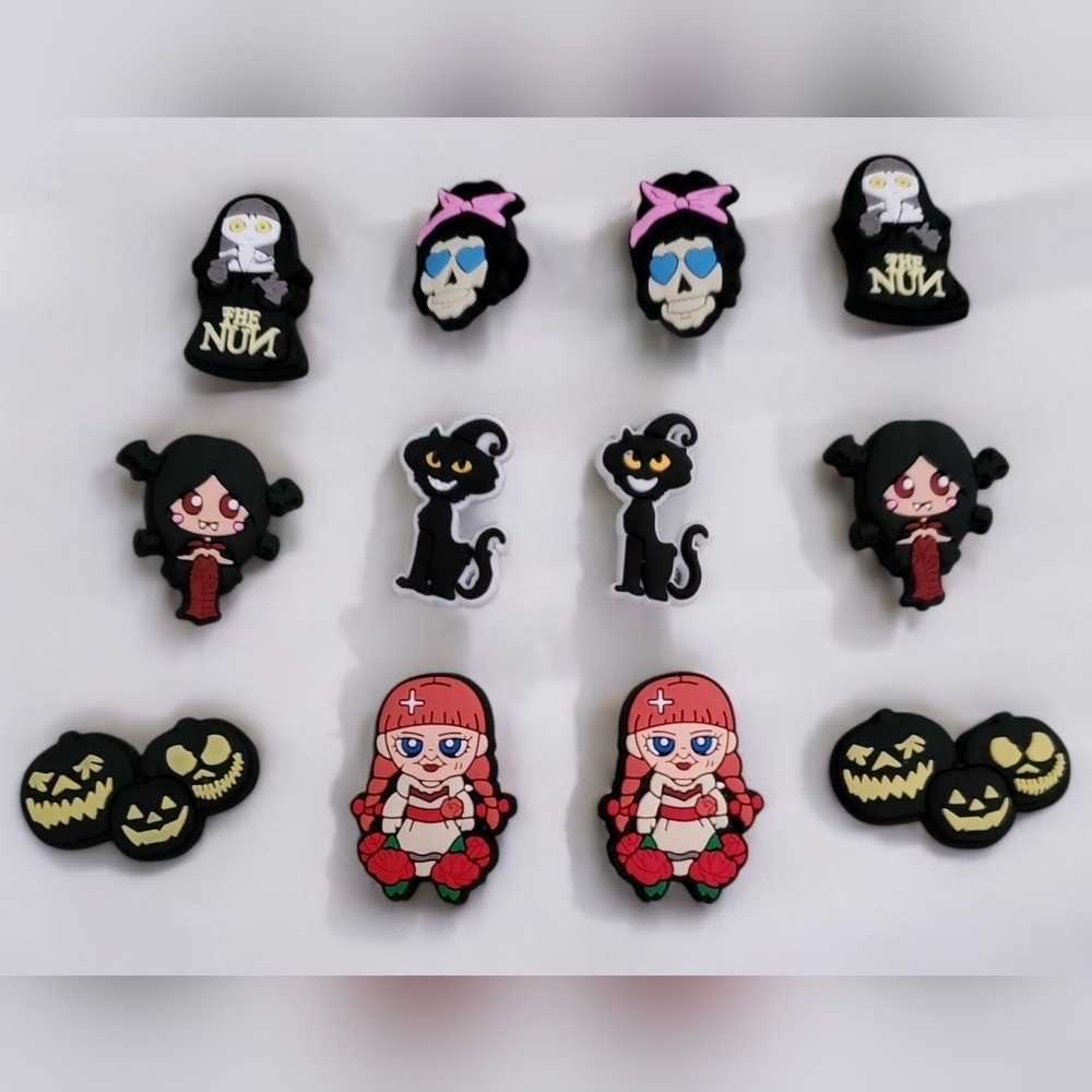 Halloween Croc Charms Bundle Jibbitz Set Spooky Shoe Accessories